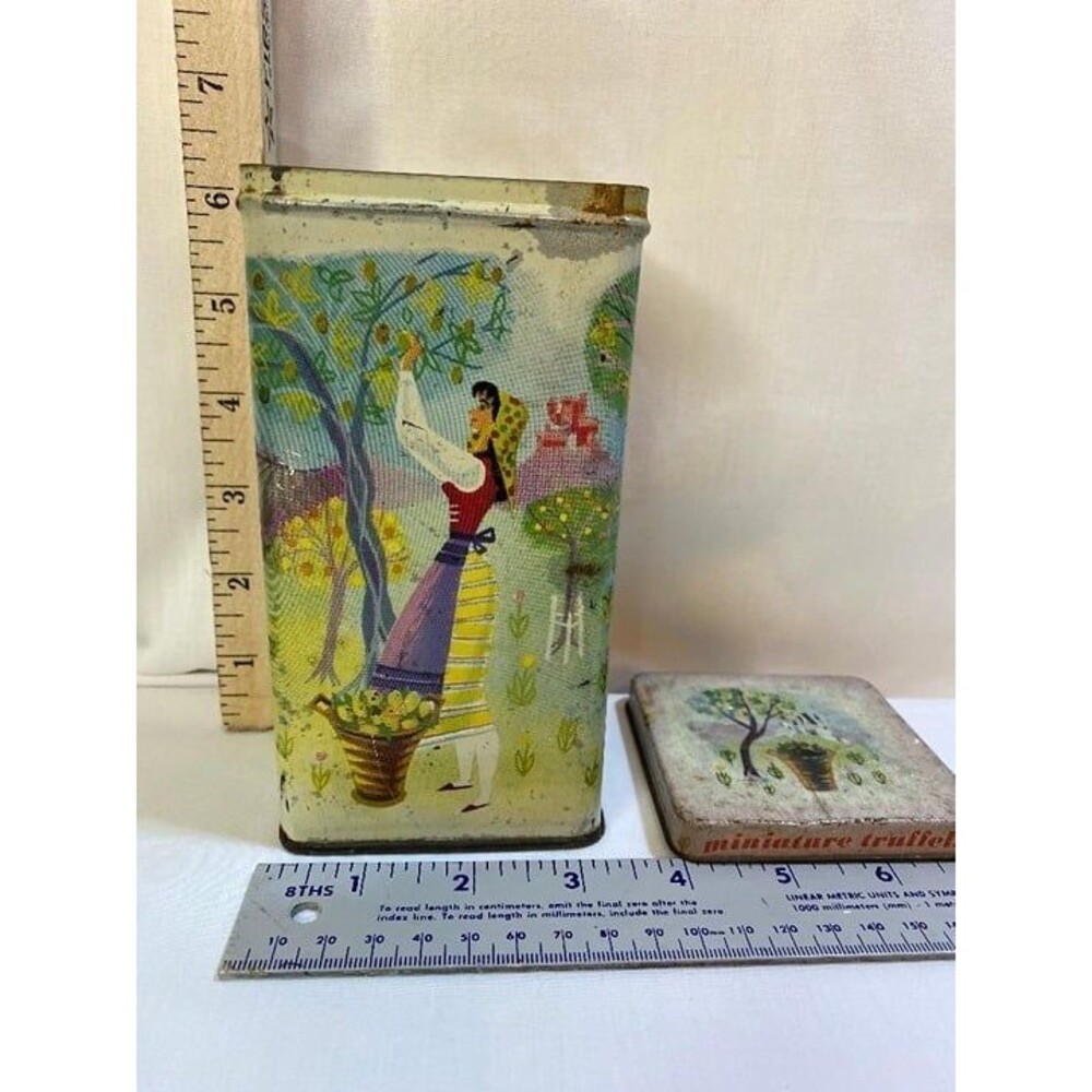 Bartons 1960 Miniature Truffels Candy Tin, Vintage